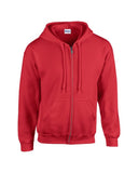 Sudadera con capucha con cremallera completa Gildan Heavy Blend - Comodidad duradera para invierno