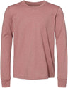 Bella + Canvas® Youth Heather CVC Crewneck Long Sleeve T-Shirt