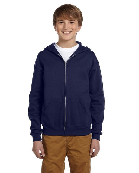 Jerzees® Youth NuBlend Fleece Full-Zip Hooded Sweatshirt