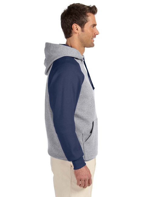 Jerzees® Colorblock Raglan Pullover Hooded Sweatshirt