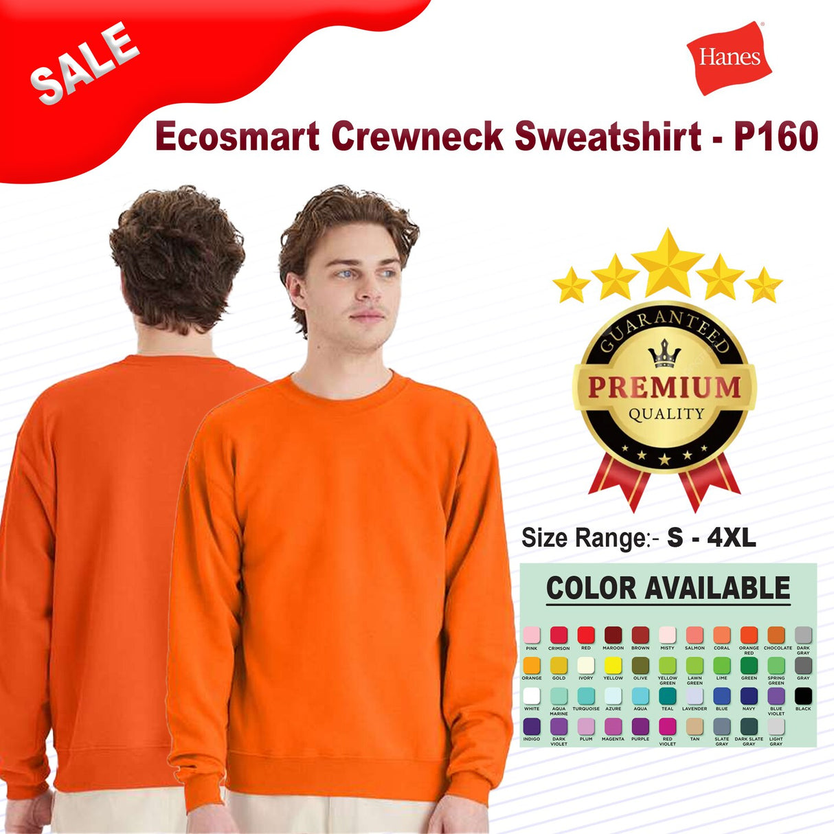 Hanes® Ecosmart Crewneck Sweatshirt