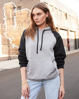 JERZEES® Nublend Colorblocked Raglan Hooded Sweatshirt