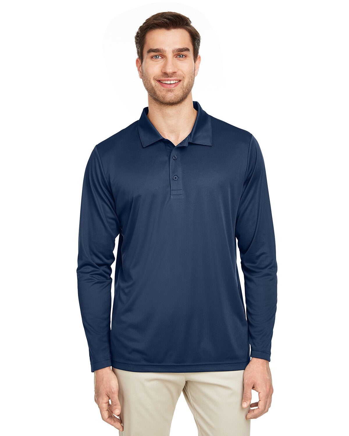 Team 365® Men's Zone Performance Long Sleeve Polo