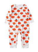 Pumpkin Printed Christmas Pajamas Outfits