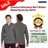 Devon & Jones® Crown Lux Performance Men's Windsor Welded Quarter-Zip