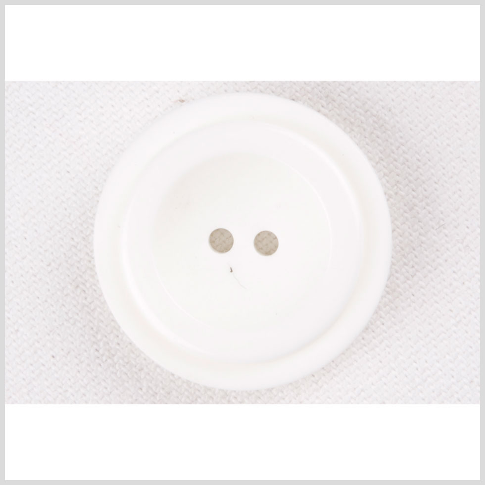 White Plastic Button - 55L/35mm