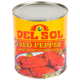 Del Sol Sweet Roasted Red Peppers #10 Can - 6/Case