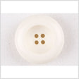 Plastic 4-Hole Button - 28L/18mm - Ivory Inkwell