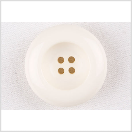 Plastic 4-Hole Button - 28L/18mm - Ivory Inkwell