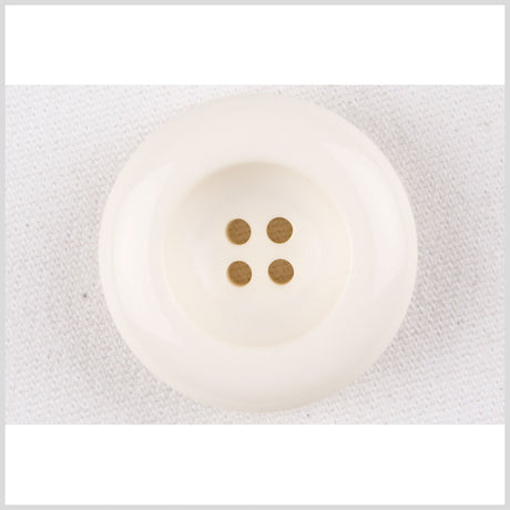 Plastic 4-Hole Button - 44L/28mm - Ivory Inkwell