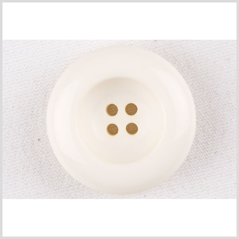 Plastic 4-Hole Button - 48L/30.5mm - Ivory Inkwell