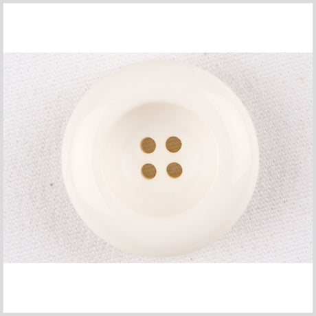 Plastic 4-Hole Button - 48L/30.5mm - Ivory Inkwell