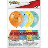 Pokemon Latex Balloons 8 Pack