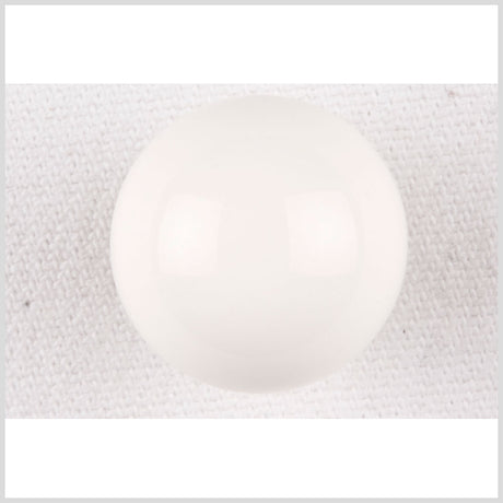 Plastic Shank Back Button - 24L/15mm - Off White Dome Shaped