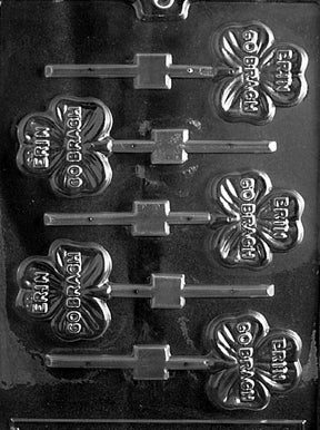 Erin Go Bragh Lollipop Chocolate Mold - LPP006