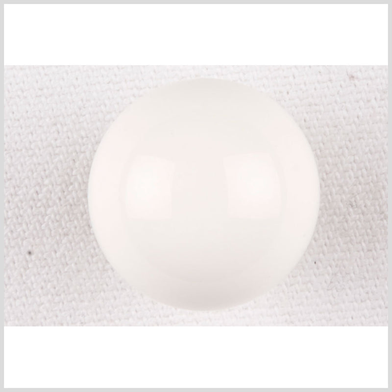 Plastic Shank Back Button - 32L/20mm - Off White Dome Shaped