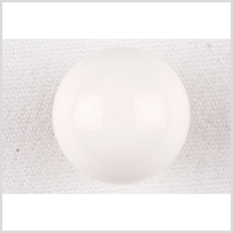 Plastic Shank Back Button - 32L/20mm - Off White Dome Shaped