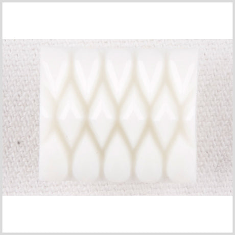 White Plastic Button - 24L/15mm