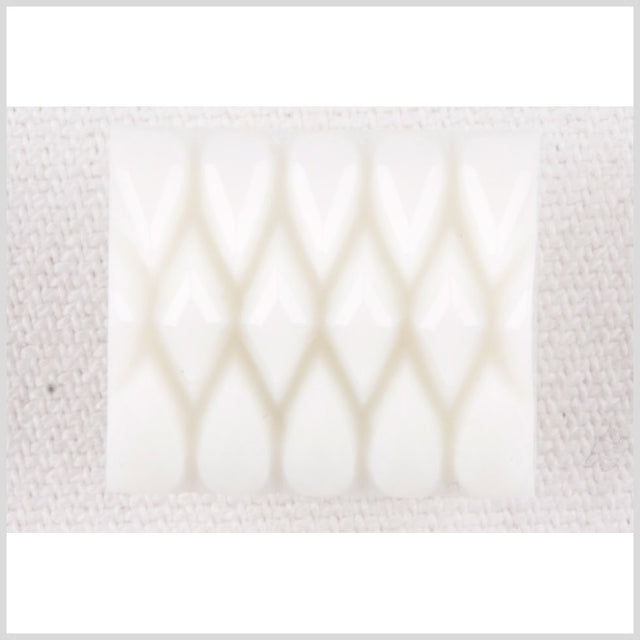 White Plastic Button - 24L/15mm