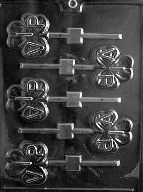 V.I.P. Shamrock Lolly Chocolate Mold - LPP007