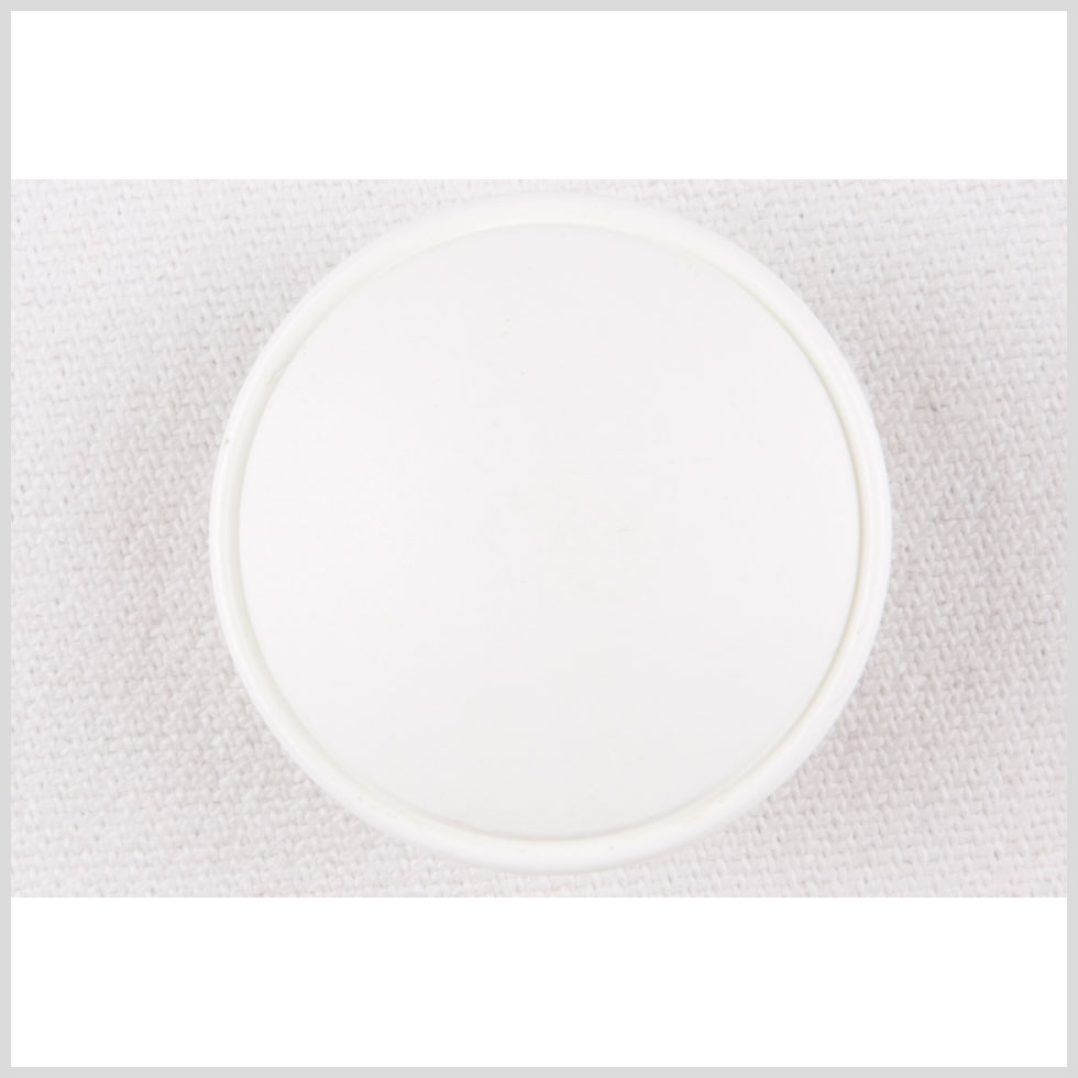 White Plastic Button - 44L/28mm