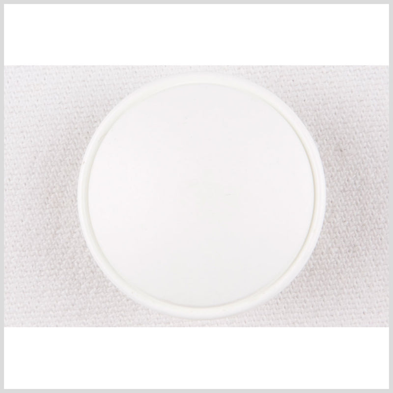 White Plastic Button - 48L/30.5mm