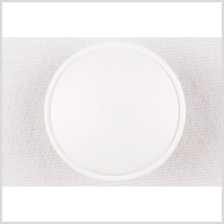 White Plastic Button - 48L/30.5mm
