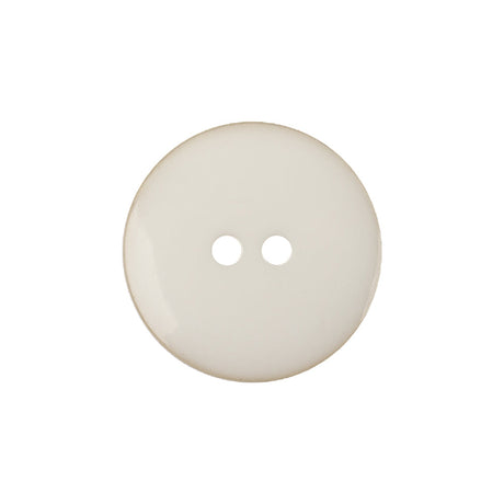 Ivory Iridescent 2-Hole Plastic Button - 34L/21.5mm