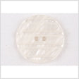 Plastic 2-Hole Button - 42L/27mm - Ivory Shimmer and Translucent Stripes
