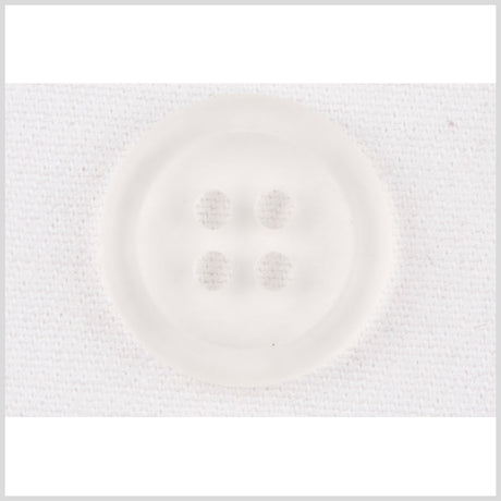 Plastic 4-Hole Button - 36L/23mm - Translucent White