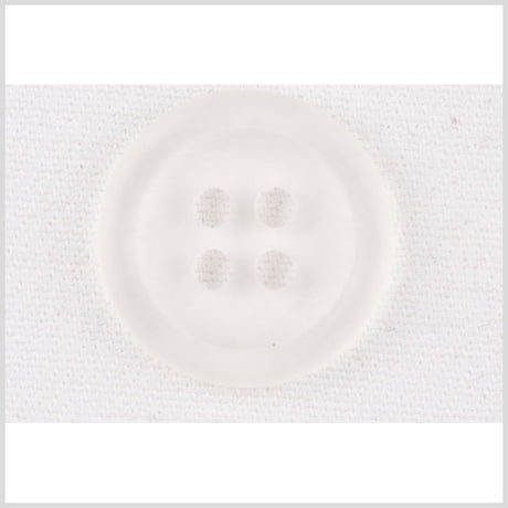 Clear White Plastic Button - 40L/25.5mm