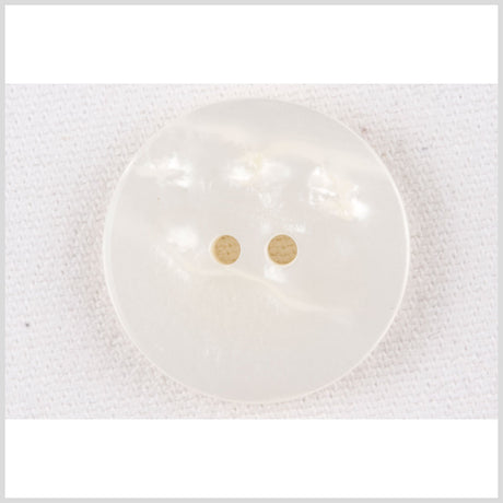 Plastic 2-Hole Button - 36L/23mm - Ivory Shimmer Flat
