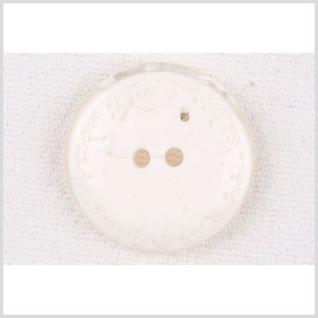 Plastic 2-Hole Button - 28L/18mm - Ivory Distressed Textured