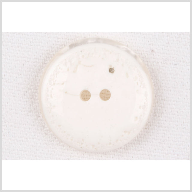 Plastic 2-Hole Button - 28L/18mm - Ivory Distressed Textured