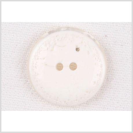 Plastic 2-Hole Button - 36L/23mm - Ivory Distressed Textured