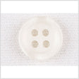 Plastic 4-Hole Button - 18L/11.5mm - Ivory Wide Rim