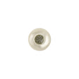 Ivory/Silver Plastic Button - 18L/11.5mm