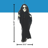 Light Up Hanging Undead Girl Halloween Decoration 29.5 x 43.25 Inch