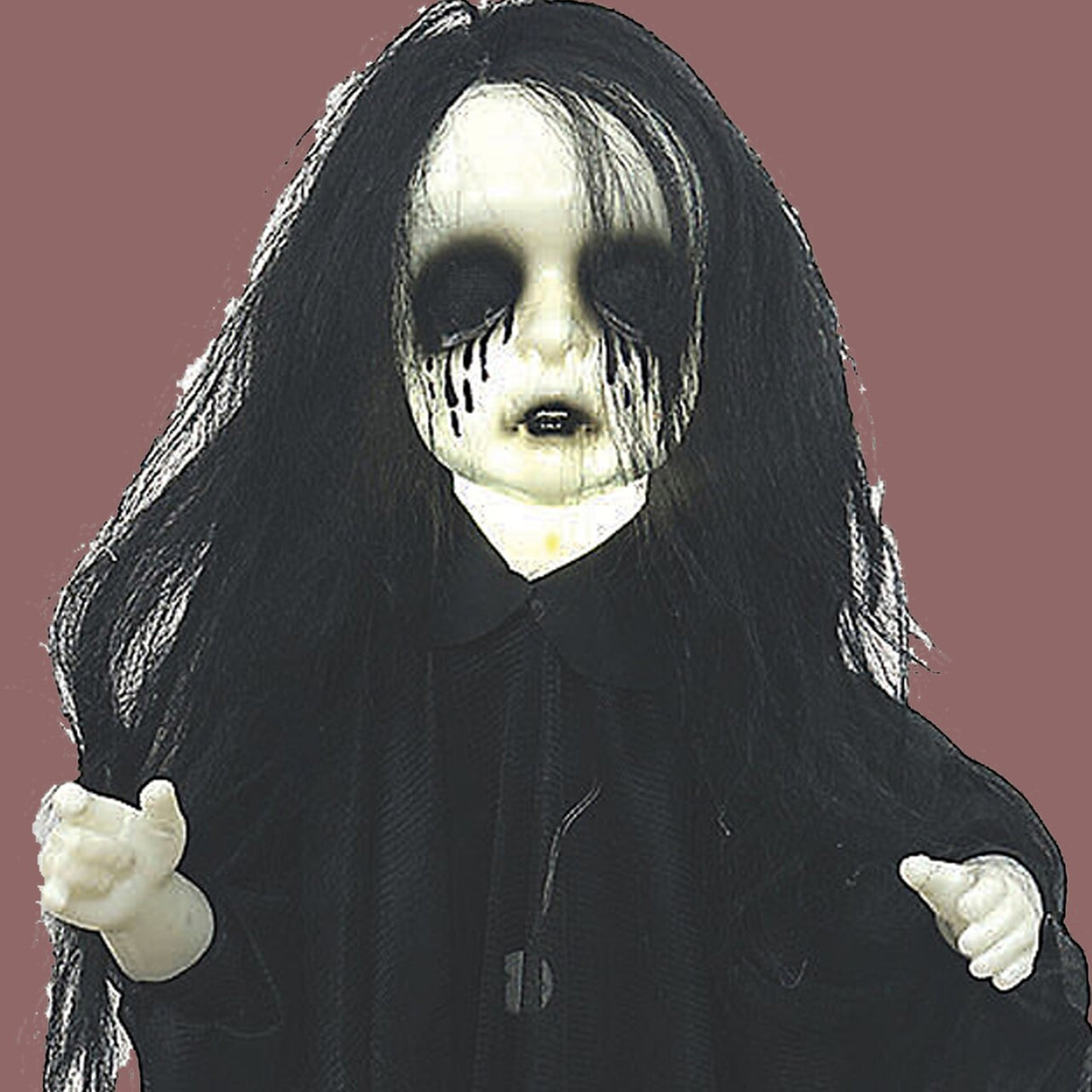Light Up Hanging Undead Girl Halloween Decoration 29.5 x 43.25 Inch