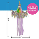 66 3/4" Light Up Hanging Clown with Sounds Halloween Decoration