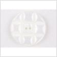 Clear White Plastic Button - 44L/28mm