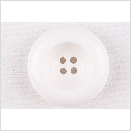 White Plastic Button - 38L/24mm