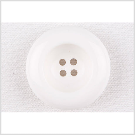 White Plastic Button - 44L/28mm