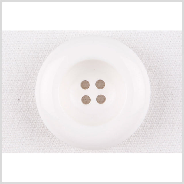 White Plastic Button - 44L/28mm