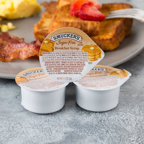 Smucker's Sugar-Free Breakfast Syrup 1.1 oz. Portion Cup - 100/Case