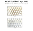 Metallic Fish Net Metallic Polyester Nylon Fabric - Shimmer, 54" Width (1 Yard)
