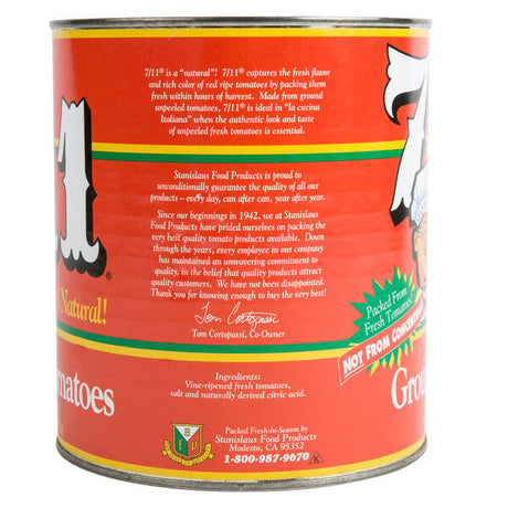 Stanislaus #10 Can 7/11 Ground Tomatoes in Heavy Puree - 6/Case