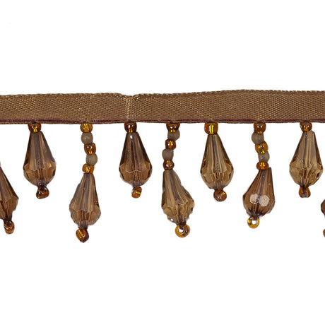 Chocolate Beaded Fringe