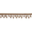 Chocolate Beaded Fringe