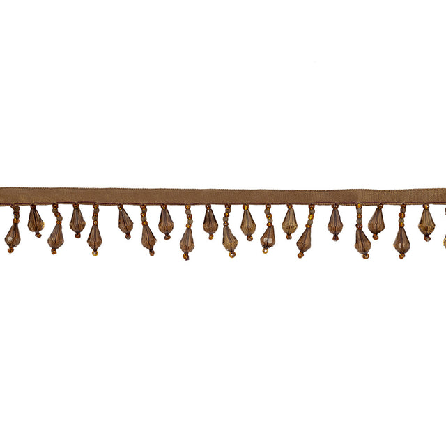 Chocolate Beaded Fringe